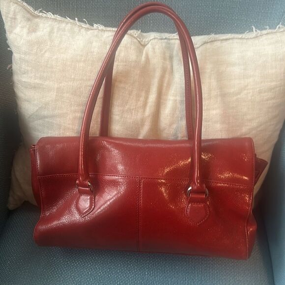 HOBO Red Leather Shoulder Bag - Picture 4 of 8
